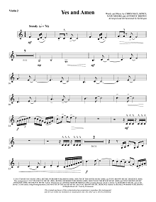 Yes and Amen - Violin 2 
