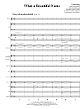 What a Beautiful Name (arr. Joseph M. Martin) - Full Score