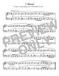 Minuet I In G Minor, BWV 822