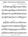 Three Dances from Water Music - Violin 1