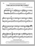 For God So Loved the World - Piano