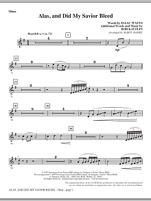 Alas, And Did My Savior Bleed - Oboe 