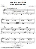 How Deep Is The Ocean (How High Is The Sky?) - Piano