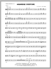 Highridge Overture - Viola 