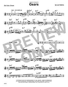 Gears - Eb Solo Sheet 
