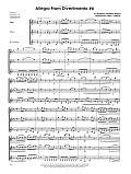 Allegro From Divertimento #6 (arr. Frank Halferty) - Full Score