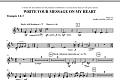 Write Your Message On My Heart - Bb Trumpet 2,3