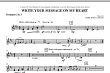Write Your Message On My Heart - Bb Trumpet 2,3 