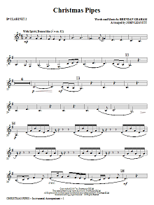 Christmas Pipes - Bb Clarinet 2 