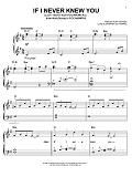If I Never Knew You (Love Theme from POCAHONTAS)