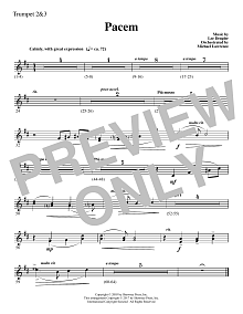 Pacem - Bb Trumpet 2,3 