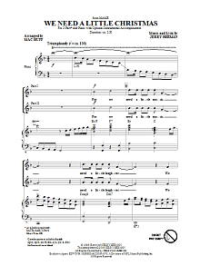 We Need A Little Christmas (from Mame) (arr. Mac Huff) 