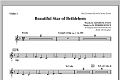 Beautiful Star Of Bethlehem - Violin 1