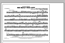We Built This City - 1st Trombone 