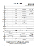 I Saw The Light - Full Score