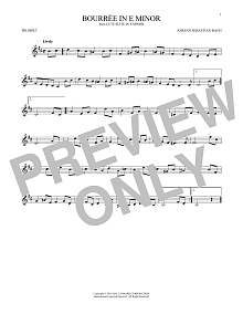 Bourree In E Minor 