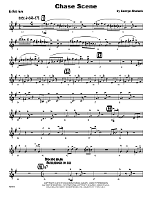 Chase Scene - Eb Baritone Saxophone 