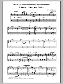Land Of Hope And Glory  (March No. 1 from Pomp And Circumstance) 