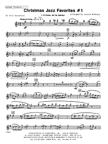 Christmas Jazz Favorites #1 - 2nd Eb Alto Saxophone 