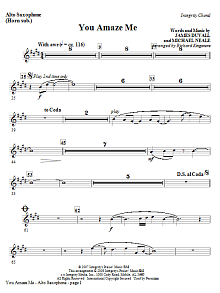 You Amaze Me - Tenor Sax (Trombone 2 sub) 