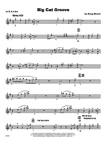 Big Cat Groove - 1st Eb Alto Saxophone 