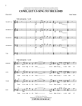 Come, Let Us Sing to the Lord - Score