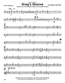 Greg's Groove - 3rd Trombone 