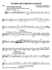 Prelude And Palm Processional - Oboe 