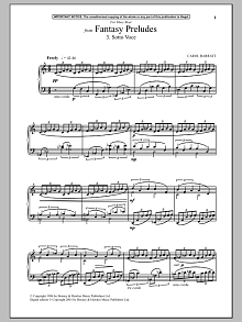 Fantasy Preludes, 3. Sotto Voce 