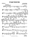 It Had to Be You (arr. Mark Taylor) - Baritone Sax