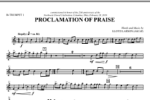 Proclamation Of Praise - Bb Trumpet 1 