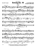 Sonata No. 10 (Op. 5) - Bb Trumpet