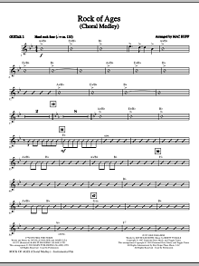 Rock Of Ages (Choral Medley) - Guitar 2 