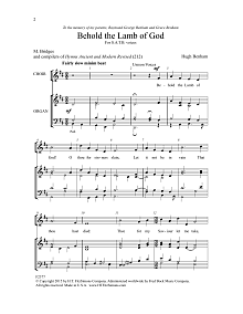Behold the Lamb of God 