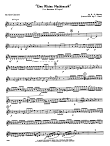 Eine Kleine Nachtmusik (1st Movement - Allegro) (arr. Frank Sacci) - Eb Alto Clarinet 