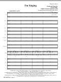 I'm Singing - Full Score