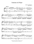 Piano Sonatina In G Major (First Movement Theme)
