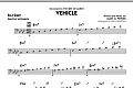 Vehicle - Bass Clef Solo Sheet