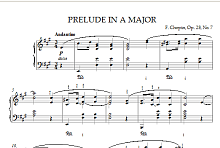 Prelude in A Major, Op. 28, No. 7 