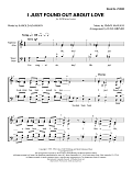 I Just Found out About Love (arr. Dave Briner)
