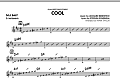 Cool (from West Side Story) - Bb Solo Sheet