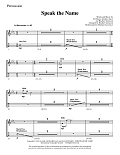 Speak the Name - Percussion 1 & 2