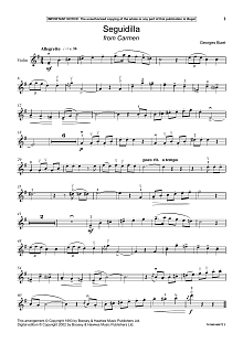 Seguidilla (from Carmen) 