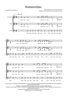 Summertime (arr. Anna Tabbush) 