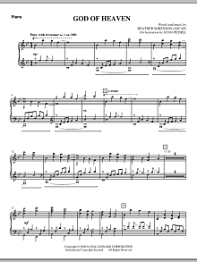 God Of Heaven - Piano 