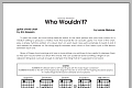 Who Wouldn't? - Guitar Chord Chart