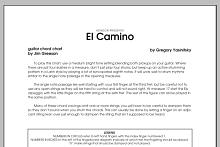 El Camino - Guitar/ Rhythm 