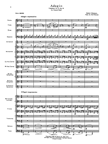 Adagio Symphony No. 2, Op. 61 - Full Score 