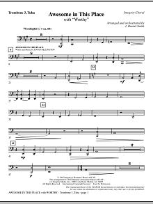Awesome In This Place (with Worthy) - Trombone 3/Tuba 