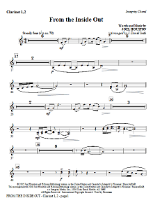 From the Inside Out - Clarinet 1 & 2 